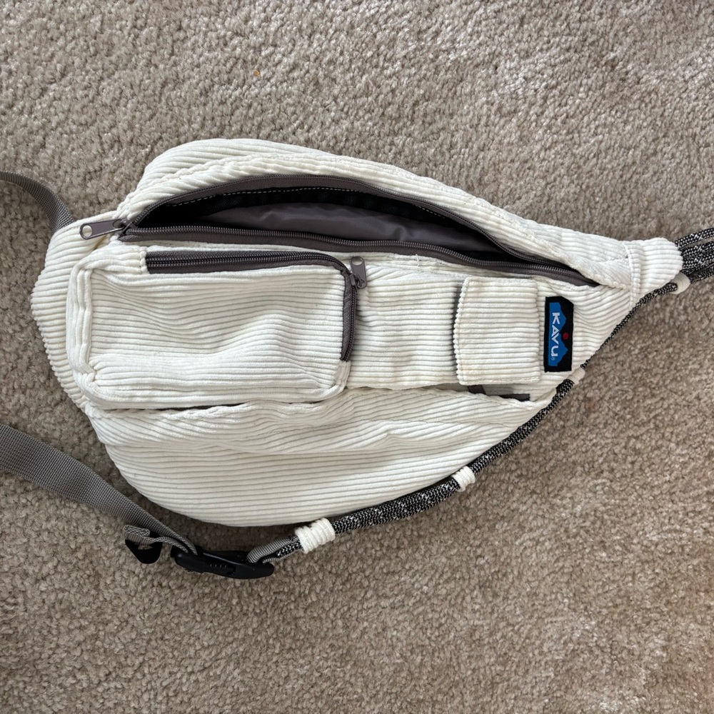 Kavu Cream Belt Bag with Minimalist Design